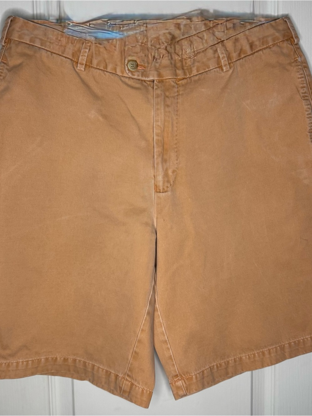 Peter Millar Men's Flat-Front Shorts in Tan
